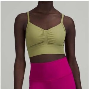 Lululemon nulu sports bra size 6 bronze green
